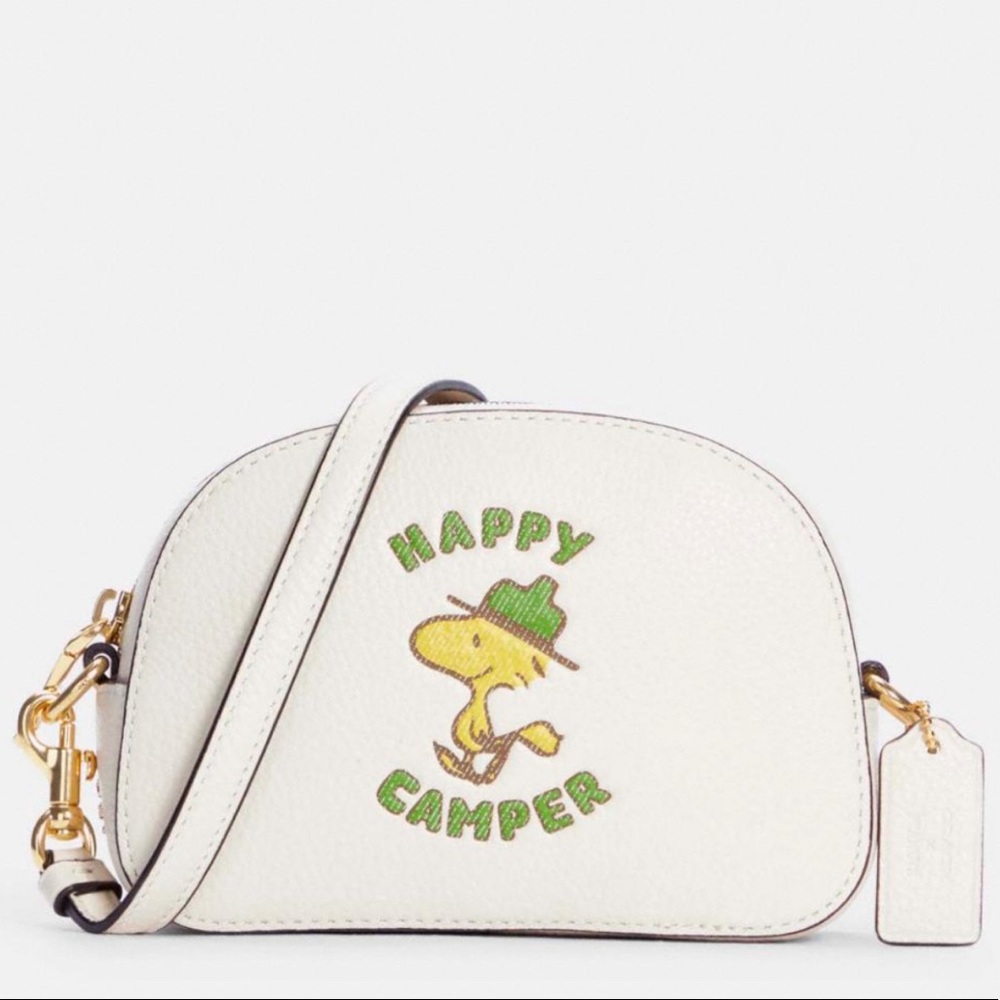 Coach x Peanuts Mini Sierra Crossbody Woodstock Happy Camper - Picture 1 of 11
